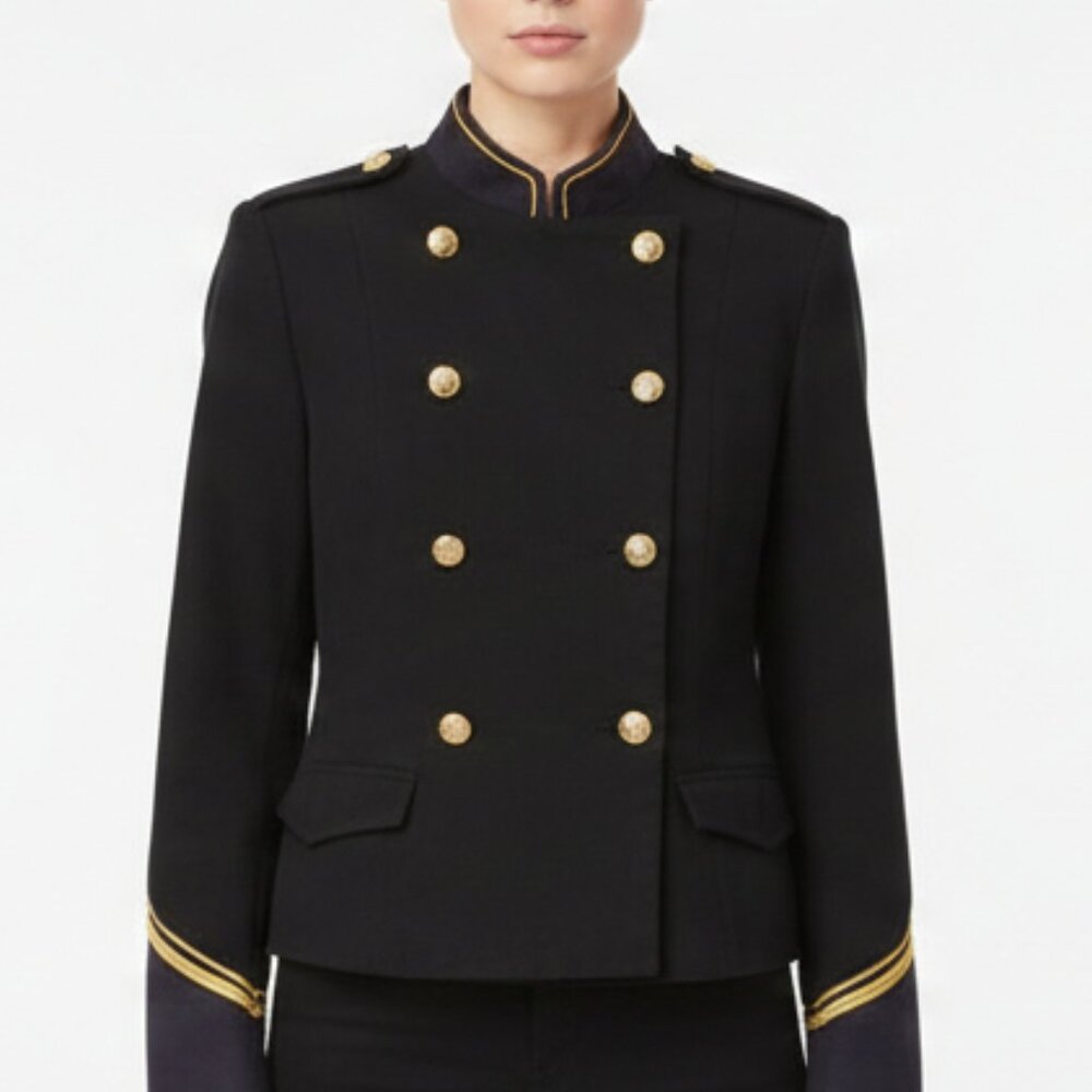 Women's Black Military Style Jacket